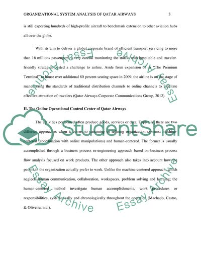 Organizational System Analysis of the Online Passenger: Traffic Management, Monitoring and Handling