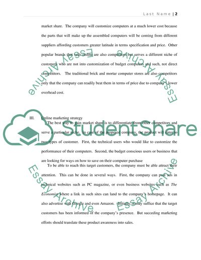 Electronic Business: the Product and Company