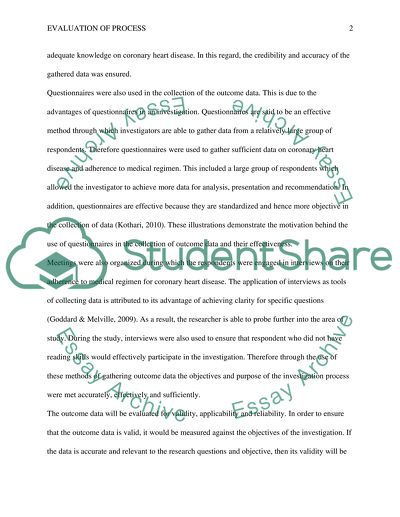 Evaluation of Process