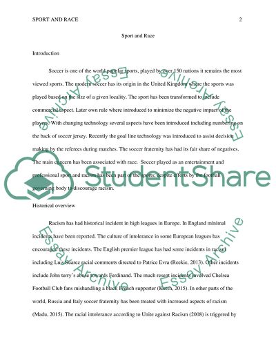 Soccers Racism Problem