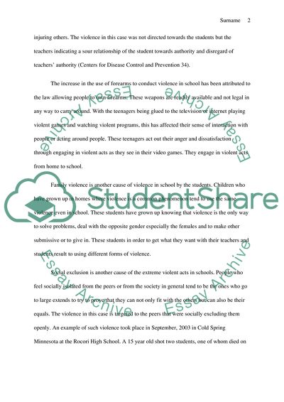 Many Forms of Violence That Happen in Schools