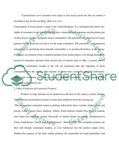 Counterfeiting and Pricing in China and UK