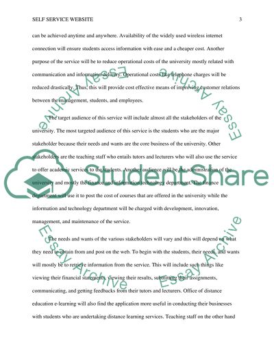 Students Self-Service Website for Mobile Devices