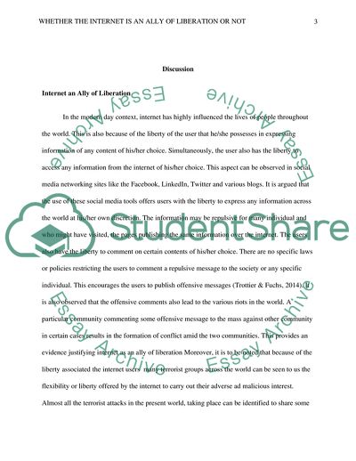 Whether the Internet Is an Ally of Liberation or Not