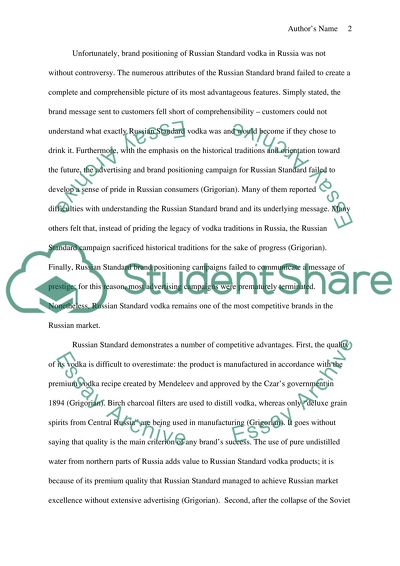 Positioning, Branding, and Competitive Advantag