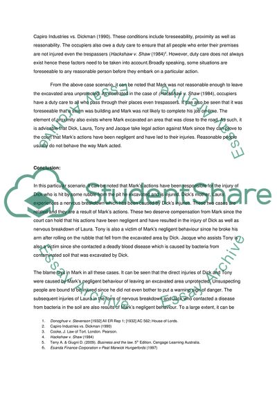 The Law of Torts for Protection the Interests of the Other People