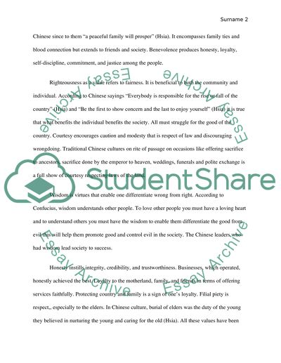 Chinese Values that Are Relevant Today