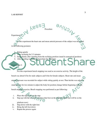 Cardiovascular Circulation Altering Conditions
