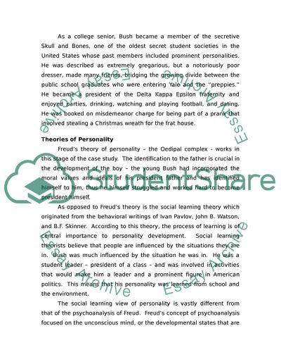 George Bush: Nurture and Nature