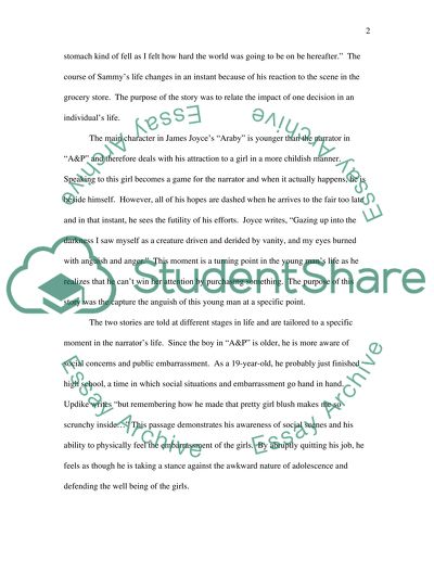 John Updikes A&P and James Joyces Araby