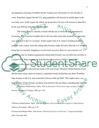 Effect of Retiring Baby Boomers on the US Economy