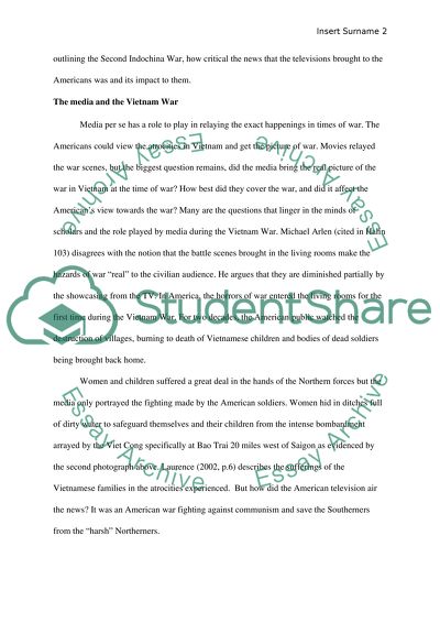 The role of the media in Vietnam: the television and the war news