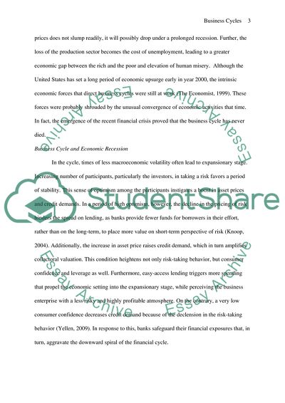 Business cycles: phases, indicators, measures, economic evolution, outlooks