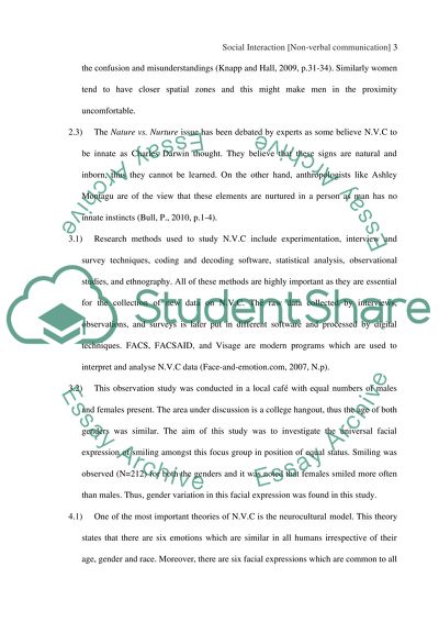 Non-Verbal Communication