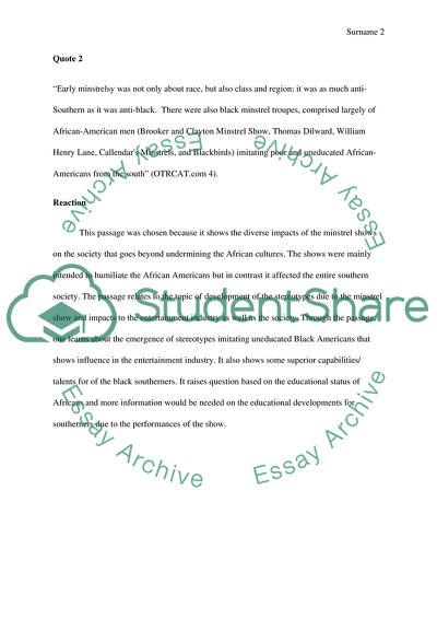 Music - the ministrel show