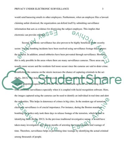 Privacy under Electronic Surveillance