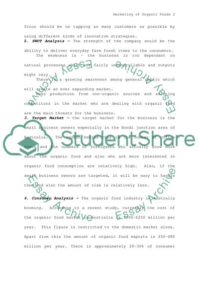 Business Project High School Assignment