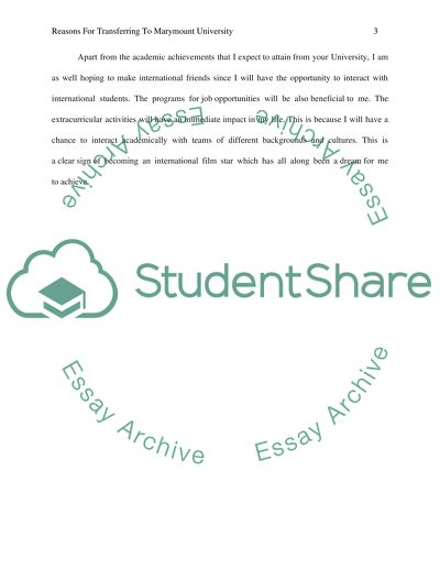 Personal statement for Universities