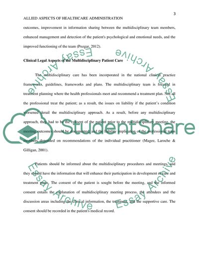 Allied Health, Information and Informed Consent