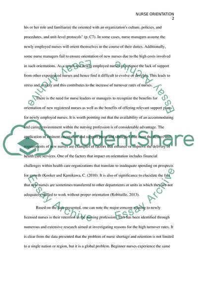 Best Orientation Practices For Nurses