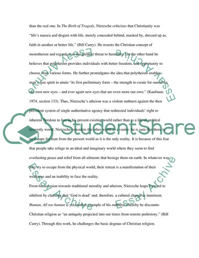 Nietzsche and the Western Philosophy