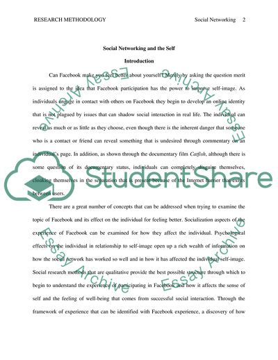 Social Networking and the Self