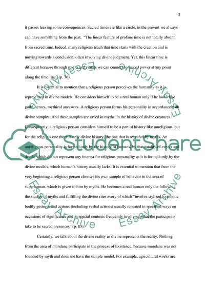 The Relations Between the Myths and Sacred Items