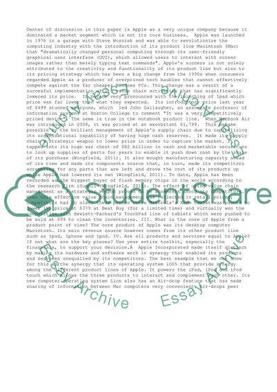 What are the strategies of Apple Incorporated