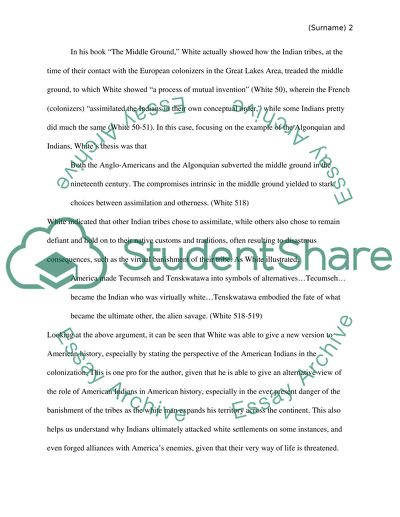 The book The Middle Ground written by Richard White