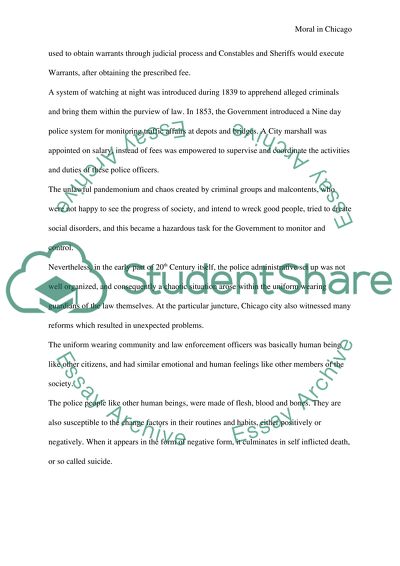 Police Morale in Chicago