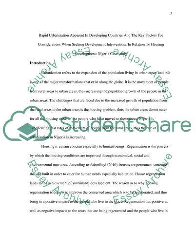 Essay on urbanization picture