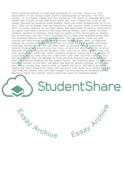 Spiritual Life Coaching