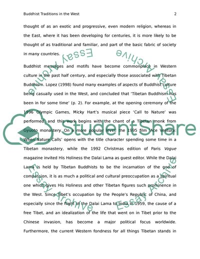 Buddhist traditions in the West