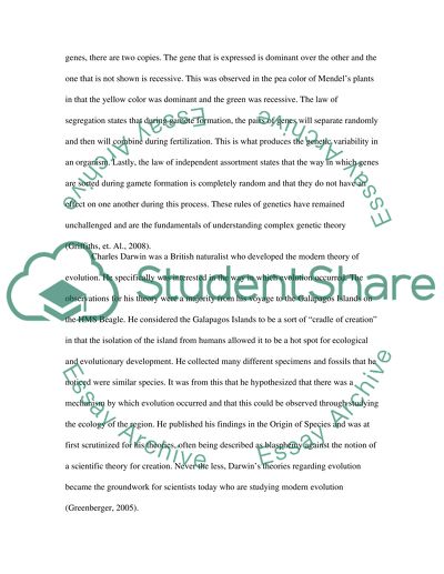 Genetics and Evolution