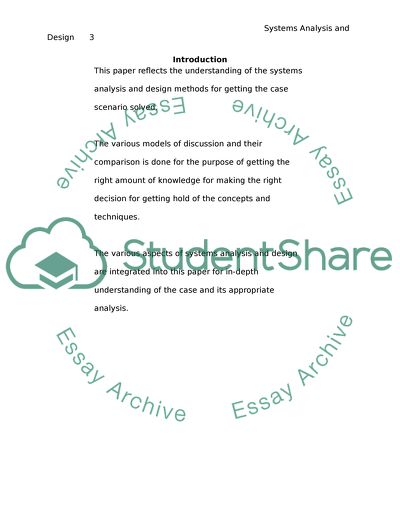 Systems Analysis and Design