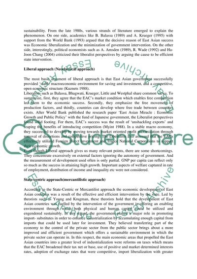 Explaining the Rapid Growth of the EACs, Level Analytics