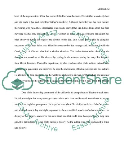 Response to Electricidad