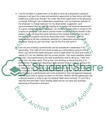 Physicians Assistant