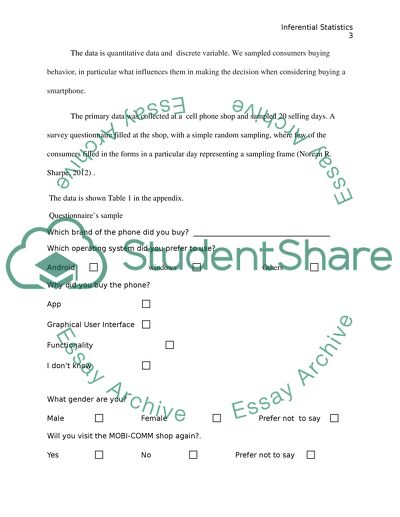 Inferential Statistics