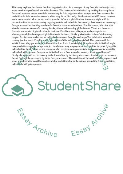 Globalization as the Integration of the Interaction between Nations