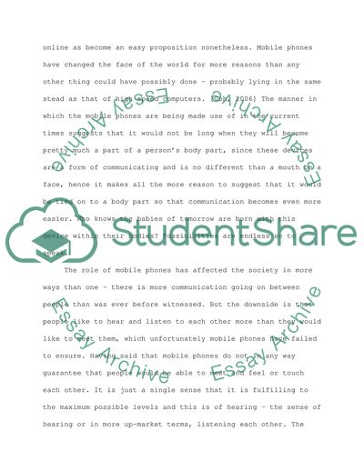 At What Stage Can It Be Said that the Mobile Phone Became Part of Everyday Life