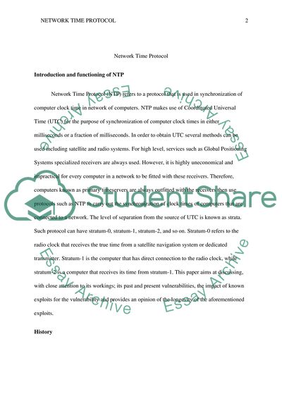 Network Time Protocol