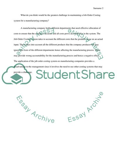 Advantages and Disadvantages of Job Order Costing System