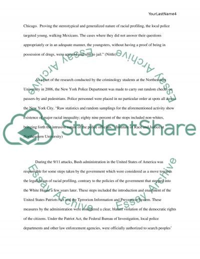 Essays on racial profiling