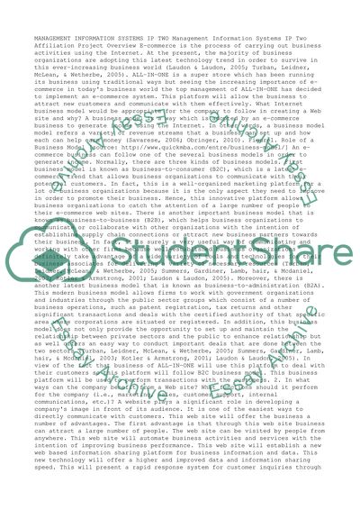 Management Information Systems IP Two