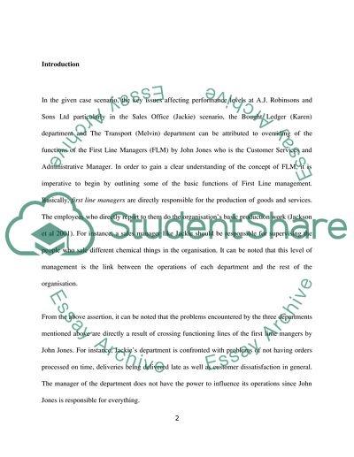 HR Practice in A.J. Robinsons and Sons Ltd