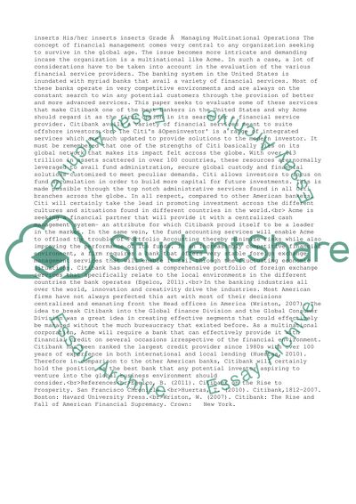 Managing Multinational Operations DB4