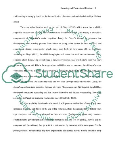 Learning Experiences and the Theories behind It