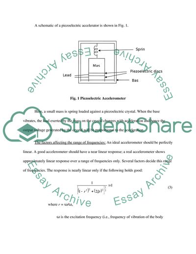 Piezoelectric Accelerometer