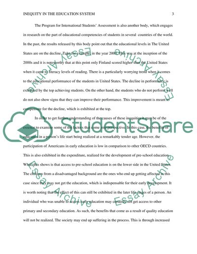 Inequity in the Education System